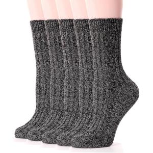 MOGGEI 3 Pairs Thermal Winter Socks for Women & Men Thick Extra Warm Insulated Ski Boot Socks for Cold Weather